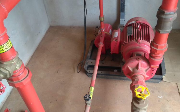 Instalação de prevenção contra incêndio